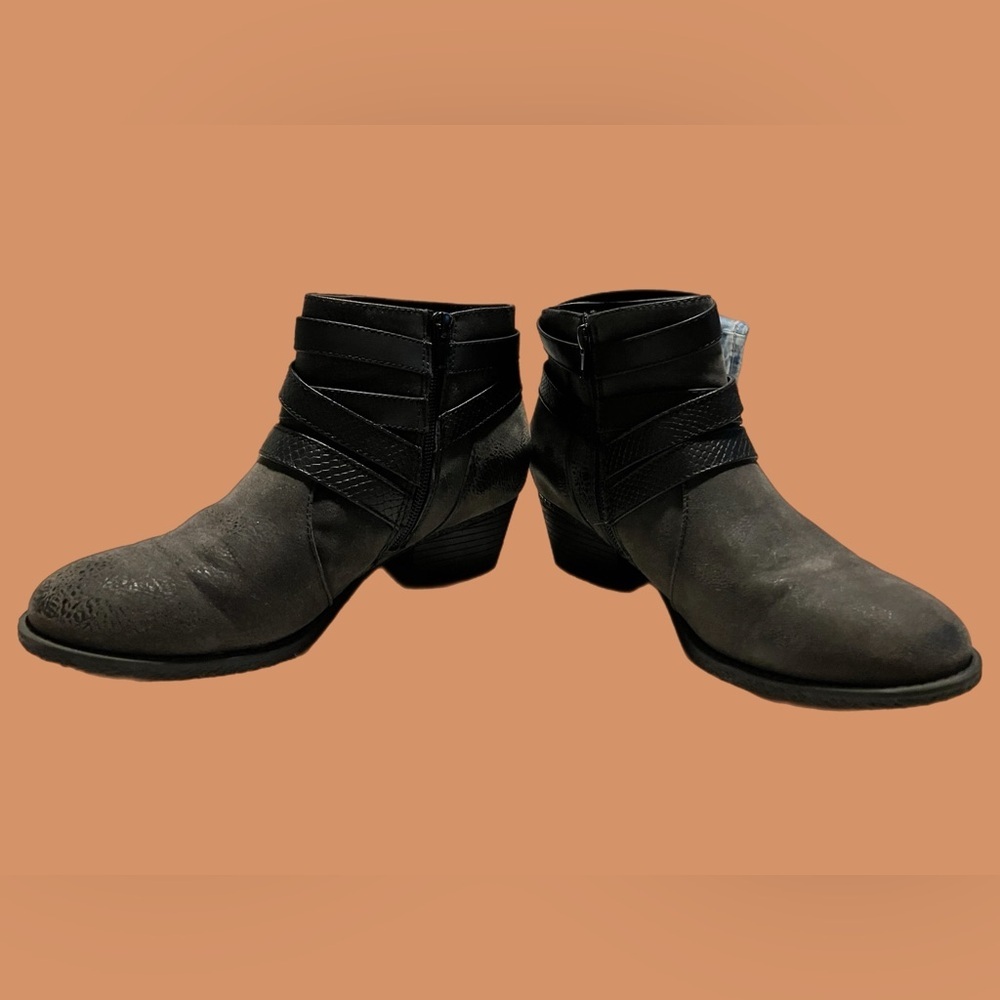 Sonoma Goods For Life, Therese Ankle Boots - Women's Size 8.5 (Brown Suede)